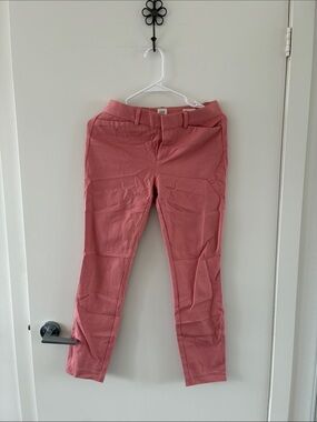 GAP Pink Slim Straight Trousers
